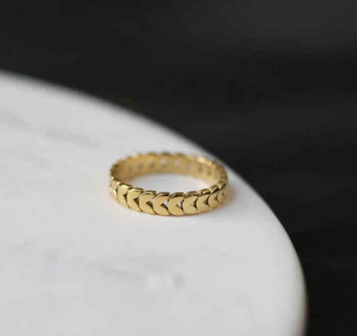 Heart Band Ring