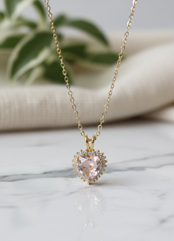 Heart Halo Necklace