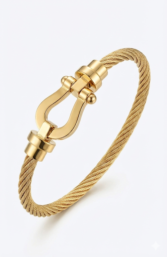 Horseferry Buckle Cable Bracelet