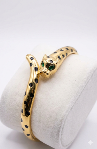 Leopard Print Bangle Bracelet