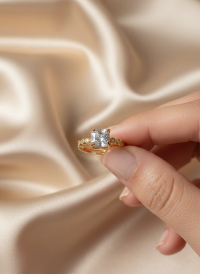 Princess Cut Solitaire Ring